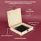 Makerflo Natural Pine Wood Cigar Box, Hinged Back & Front Clasp, Black Felt Lined, 8.5" x 8" x 2.4", Ideal for Craft - (Laser Engraving, Epoxy, UV DTF, and Vinyl)